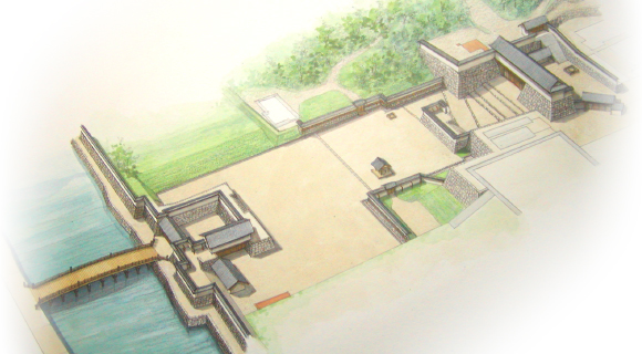 大手登城路復元整備完成イメージ図 